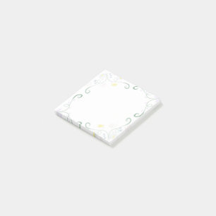 Bloco De Notas Notepad Poste-Ti Da Placa De Aquarela Floral