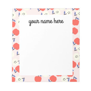 Bloco De Notas Notepad Red Apple Personalizado