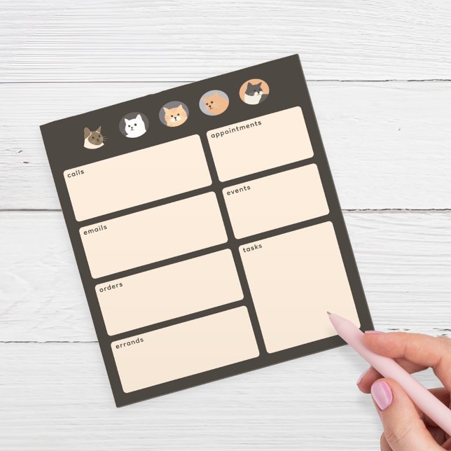 Bloco De Notas Notepad Relembra Cinzas Escuras de Gatos Frescos (Criador carregado)