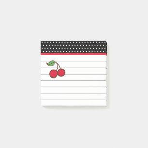 Bloco De Notas Notepad Retro Cherry Posta Notas