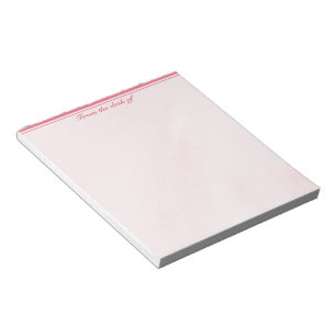 Bloco De Notas Notepad Rosa com Faixa Superior