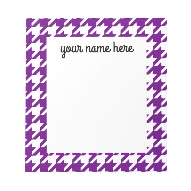 Bloco De Notas Notepad Roxo Personalizado (Frente)