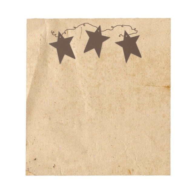 Bloco De Notas Notepad Rusty Stars (Frente)