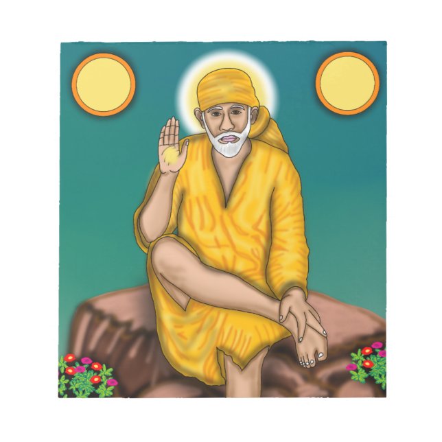 Bloco De Notas Notepad Sai Baba (Frente)