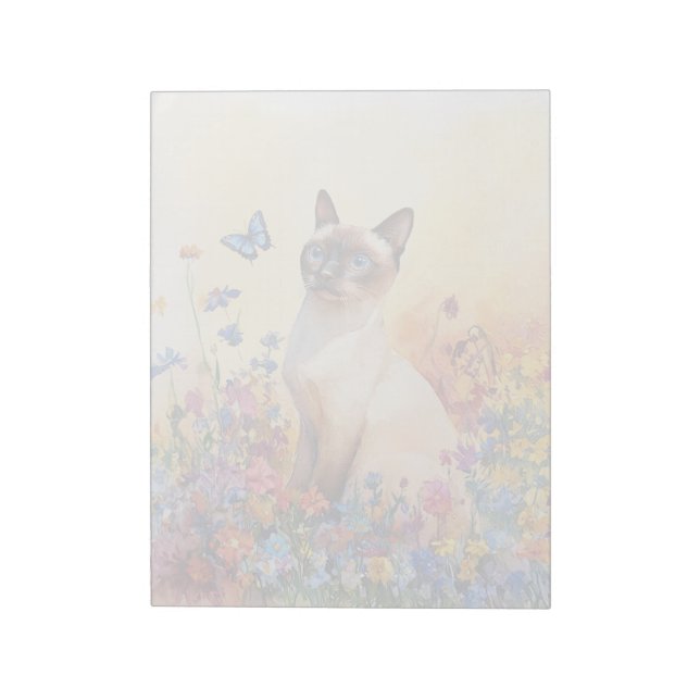 Bloco De Notas Notepad Siamese Cat 2 - 11" x 8,5" (Invertido)