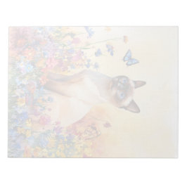 Bloco De Notas Notepad Siamese Cat 2 - 11" x 8,5"