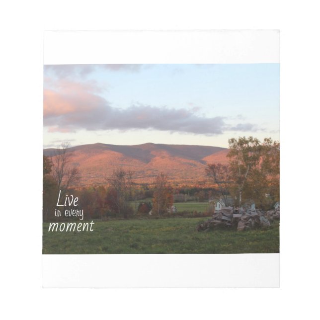 Bloco De Notas Notepad Sunset de Montanha (Frente)