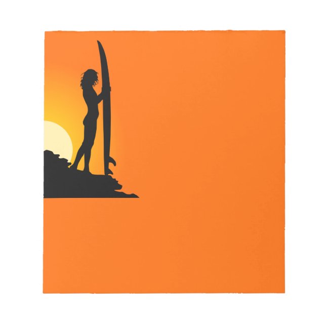 Bloco De Notas Notepad Surfer Girl (Frente)