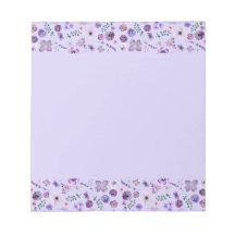 Notepad Sussuro Floral - Charme de Lavanda Suave