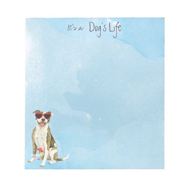 Bloco De Notas Notepad Terrier, Bull de Verão (Frente)