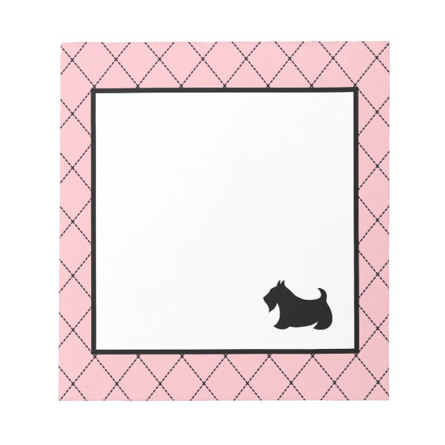 Bloco De Notas Notepad Terrier escocês (Frente)