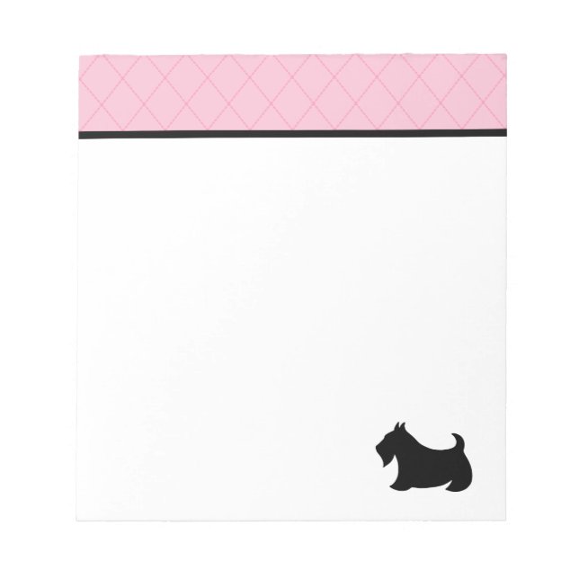 Bloco De Notas Notepad Terrier escocês (Frente)