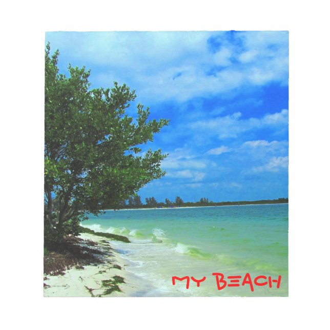 Bloco De Notas Notepad Tropical Beach HideAway (Frente)