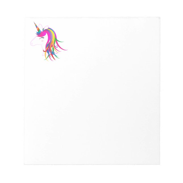 Bloco De Notas Notepad Unicorn (Frente)