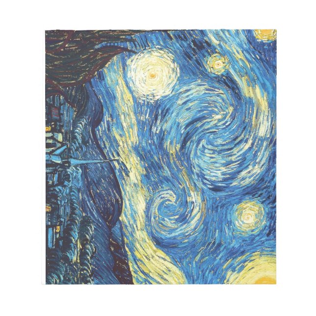 Bloco De Notas Notepad Van Gogh Starry Night (40 páginas) (Frente)