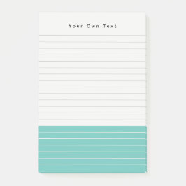 Bloco De Notas Notepad Verde Aqua Minimalista de Tendência Person