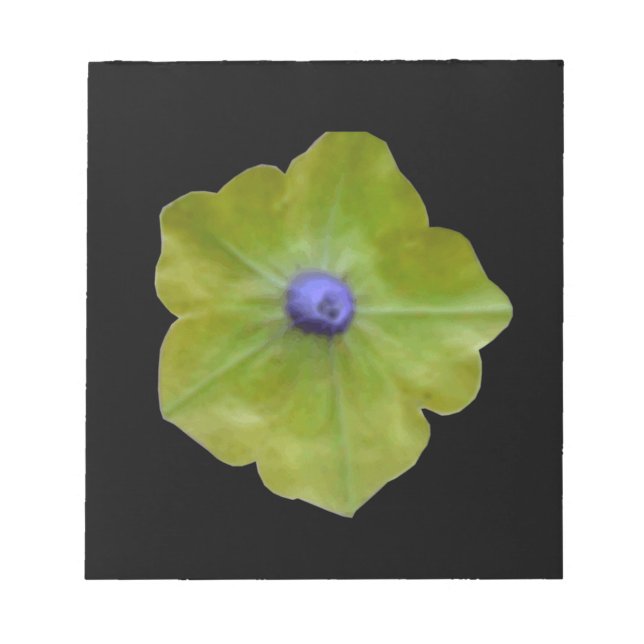 Bloco De Notas Notepad Verde Petunia e Azul (Frente)
