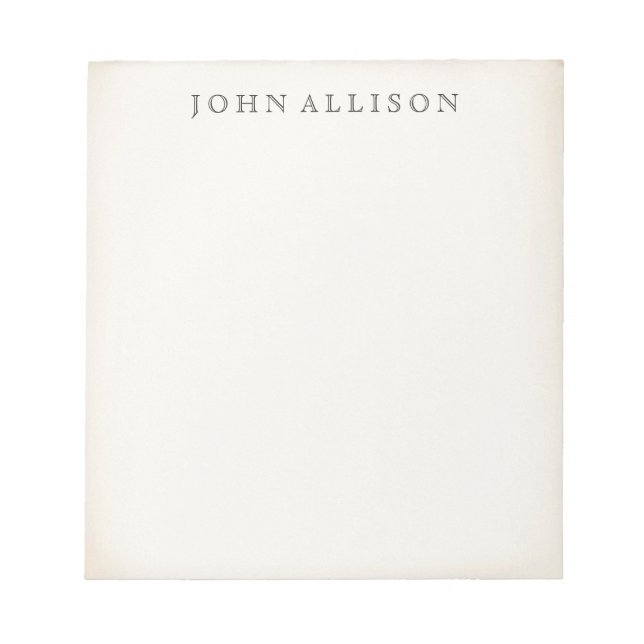 Bloco De Notas Notepad Vintage com Idade Simples (Frente)