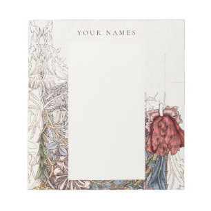 BLOCO DE NOTAS NOTEPAD : WILLIAM MORRIS : HONEYSUCKLE + TULIP
