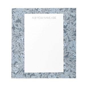 BLOCO DE NOTAS NOTEPAD : WILLIAM MORRIS: JASMINE DESIGN