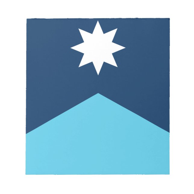 Bloco De Notas Notepad with Flag of Minnesota, USA (Frente)