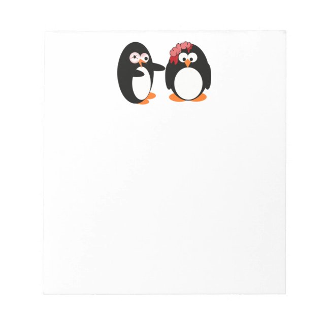 Bloco De Notas Notepad Zombie Penguin (Frente)