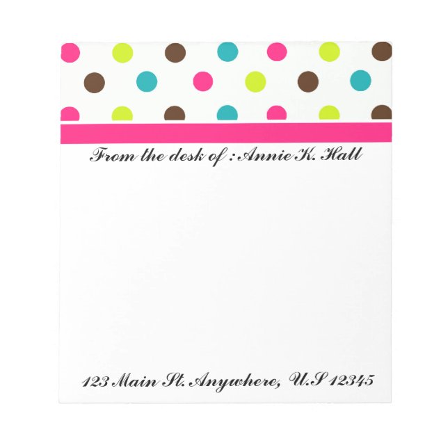 Bloco De Notas Notepads Chic Por Frisky Kitten (Frente)