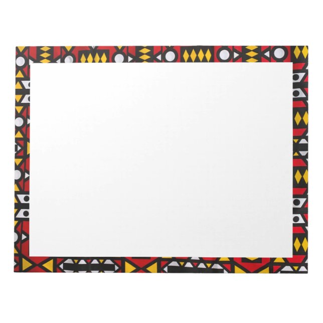 Bloco De Notas Notepads Impressão africanos (Frente)