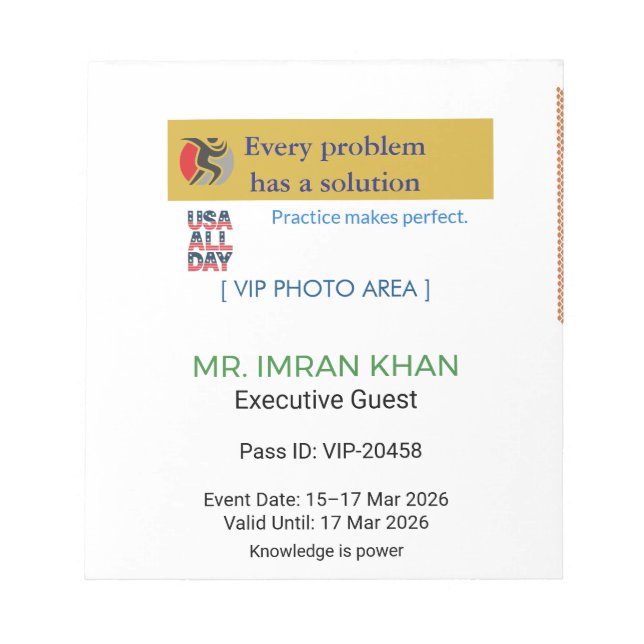 Bloco De Notas Notepads | Monogram | To-Do | Custom (Frente)