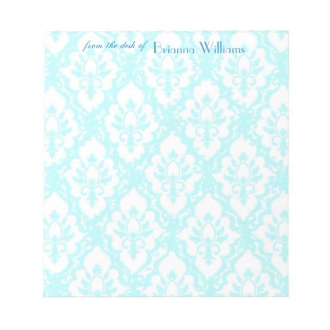 Bloco De Notas Notepads - Turqouise Lace (Frente)