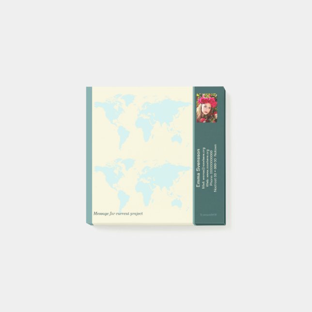 Bloco De Notas Notes — Connect, World (Frente)