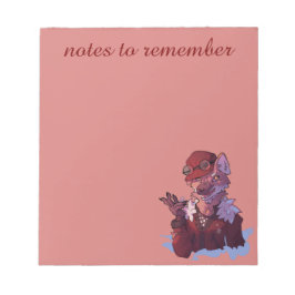 Bloco De Notas Notes to remember, vos, Fox