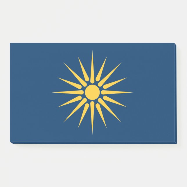 Bloco De Notas Notes with flag of Macedonia, Greece (Frente)