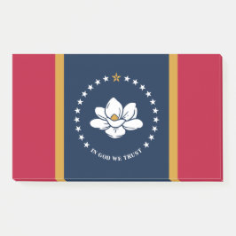 Bloco De Notas Notes with flag of Mississippi State, USA