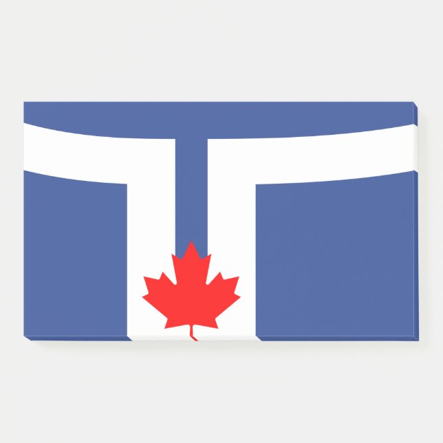 Bloco De Notas Notes with flag of Toronto, Canada (Frente)