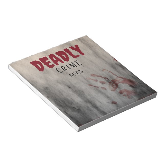 Bloco De Notas Notícias do Partido Mistério de Assassinato "Crime (Inclinado)