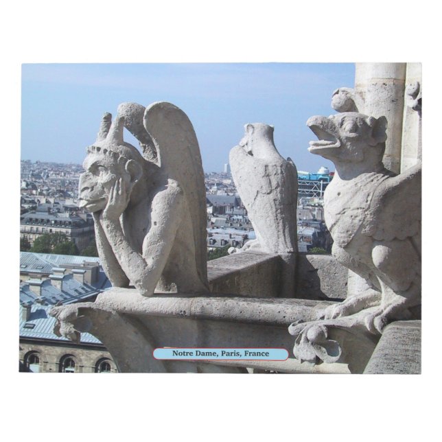 Bloco De Notas Notre Dame, Paris, França (Frente)