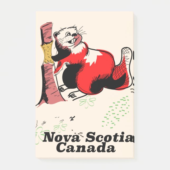 Bloco De Notas Nova Scotia Canadá (Frente)