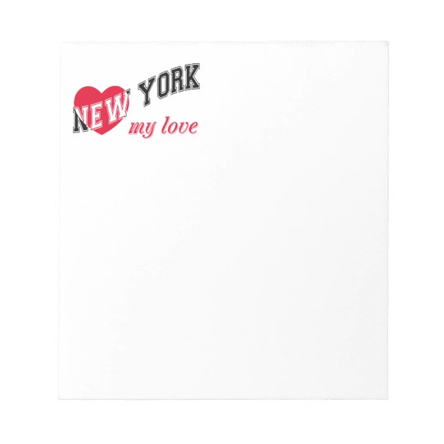 Bloco De Notas Nova York meu amor (Frente)