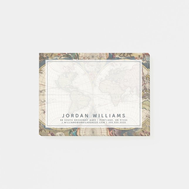 Bloco De Notas Novissima Totius Terrarum Orbis Tabula (Frente)