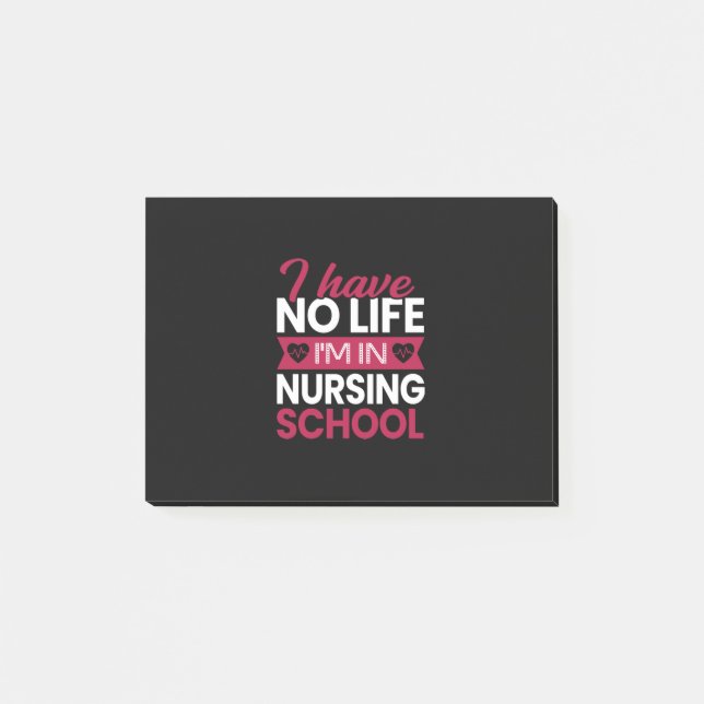 Bloco De Notas Nurse Gift | I Have No Life Im In Nursing (Frente)