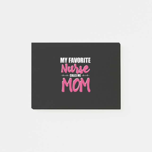 Bloco De Notas Nurse Gift | My Favorite Nurse Call Me Mom (Frente)