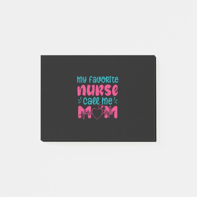 Bloco De Notas Nurse Gift | My Favorite Nurse Care Me Mom (Frente)