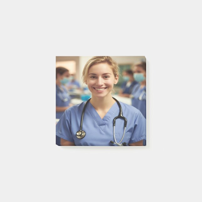Bloco De Notas Nurse Photo Customize Personalize (Frente)