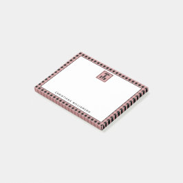 Bloco De Notas Nurse Registrada de Padrão de Xadrez Personalizado