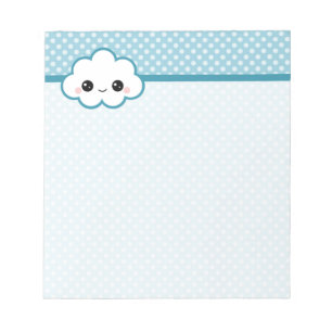 Bloco De Notas Nuvem de Kawaii