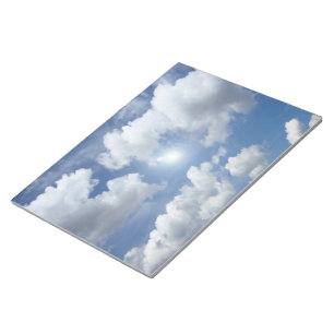 Bloco De Notas Nuvens azuis do céu + suas ideias