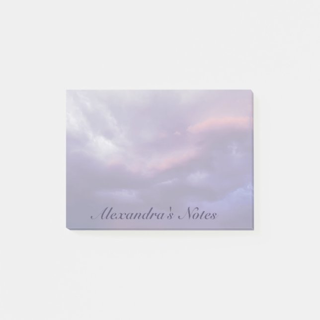 Bloco De Notas Nuvens de Tempestade Coloridas (Frente)