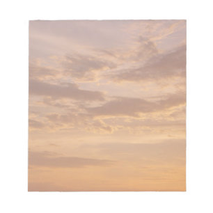 Bloco De Notas Nuvens do Pôr do Sol II Pastel Abstrato Natureza