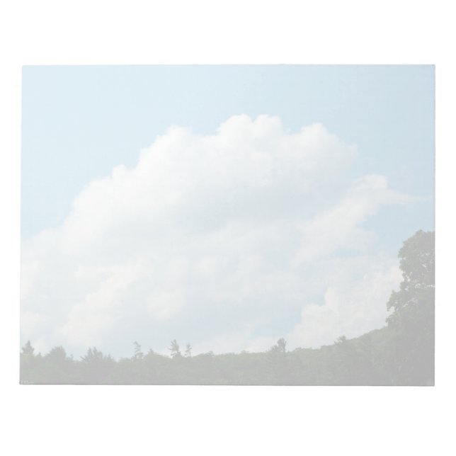 Bloco De Notas Nuvens encontram árvores (Frente)